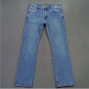 Tecovas Jeans Men's 34x32 Fits 32x31 Blue Ranch Wear Straight Western Denim